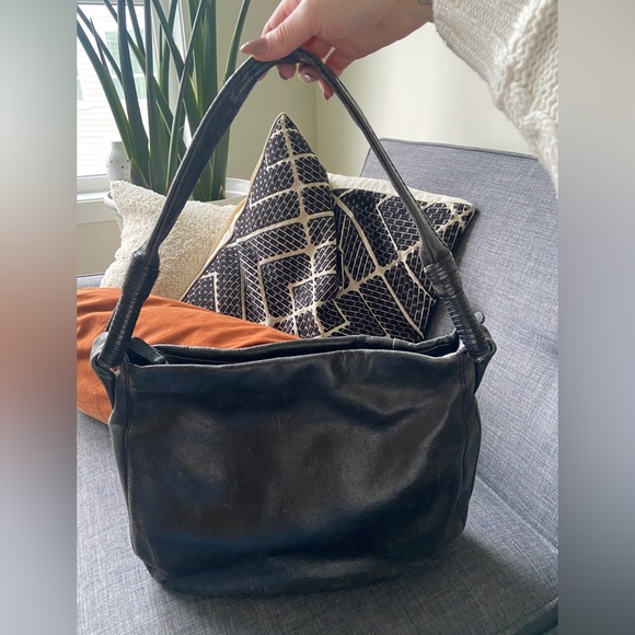 Derek Alexander distressed leather hobo bag - Picture 5 of 9